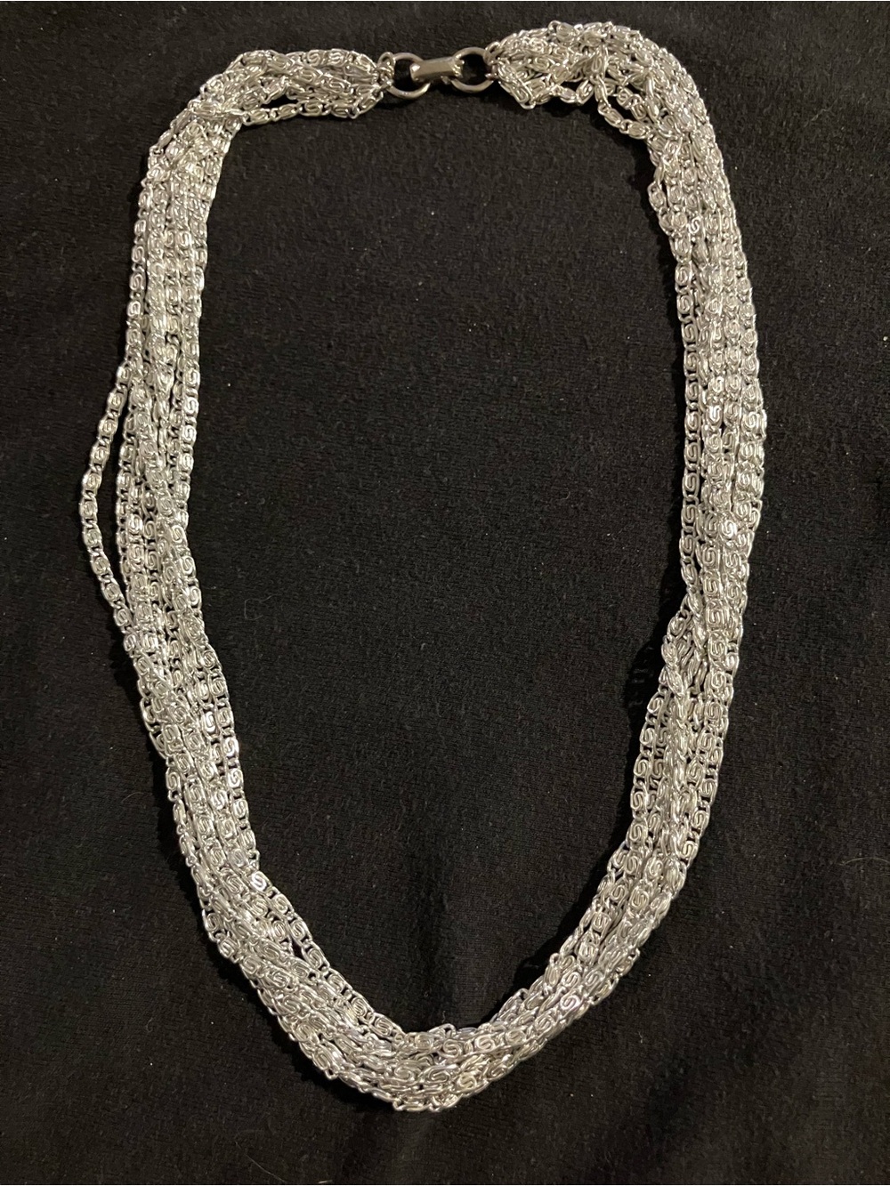 Sarah Coventry Silver-Tone Multi Strand Necklace
